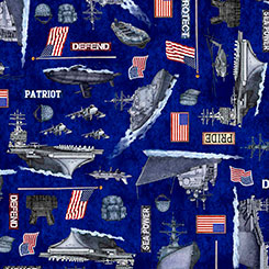 QT Fabrics Patriot Navy Allover in Light Navy Fabric – by Morris Creative Group