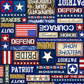 QT Fabrics Patriot Text in Multi Fabric – by Morris Creative Group