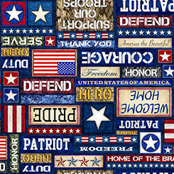 QT Fabrics Patriot Text in Multi Fabric – by Morris Creative Group