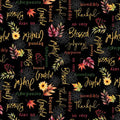 Wilmington - Floral Party - Tossed Words/Black - 40764-938