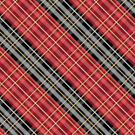 Wilmington - Cabin Welcome - FLANNEL Plaid/Red - 36105-391