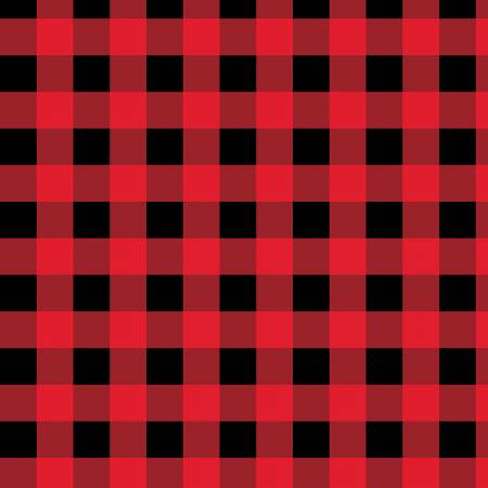 Wilmington - Cabin Welcome - FLANNEL Buffalo Plaid/Red - 36106-339