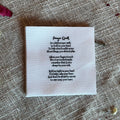 30 Pocket Prayer Quilt Poem Labels -Precut 3in squares - Carlson Homestead Quilting