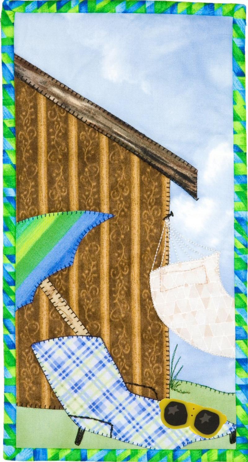 Summer Splash Naptime by Julie Wurzer - Wall Hanging Pattern – 6"x11.5" for Patch Abilities