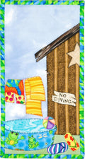Summer Splash Pool Party by Julie Wurzer - Wall Hanging Pattern – 6"x11.5" for Patch Abilities