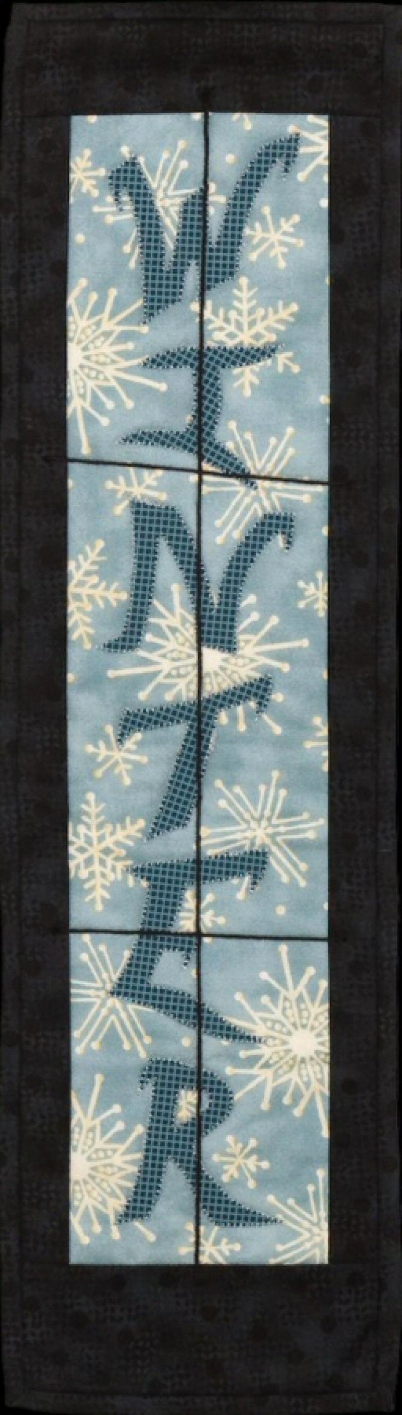Peek Out My Window Winter by Julie Wurzer - Wall Hanging Pattern – 6"x22" for Patch Abilities