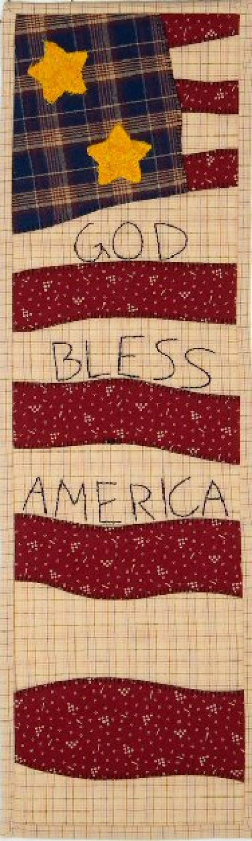 Bless America by Julie Wurzer - Wall Hanging Pattern – 6"x22" for Patch Abilities
