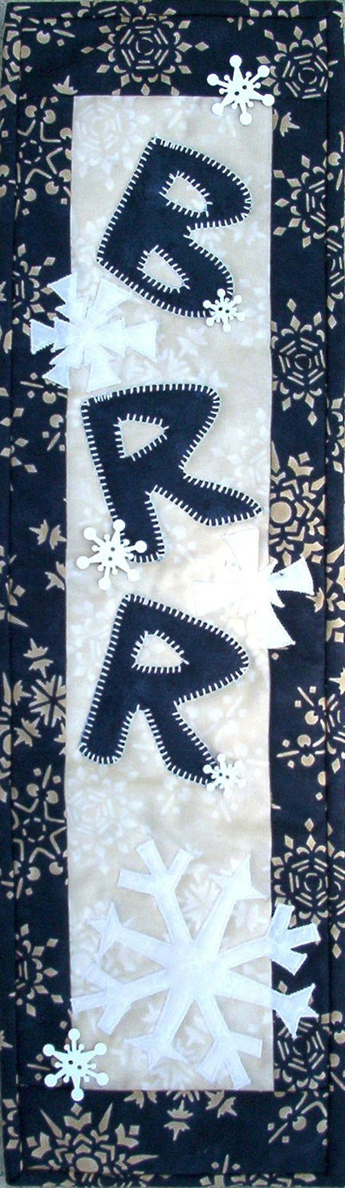 Brrrrr by Julie Wurzer - Wall Hanging Pattern – 6"x20" for Patch Abilities