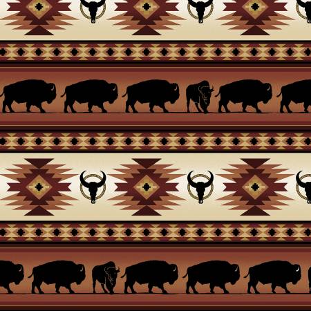 Elizabeths Studio - Tucson Buffalo Stripe - 485E-UMBER
