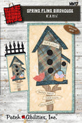 Spring Fling Birdhouse by Julie Wurzer - Wall Hanging Pattern – 6"x11.5" for Patch Abilities