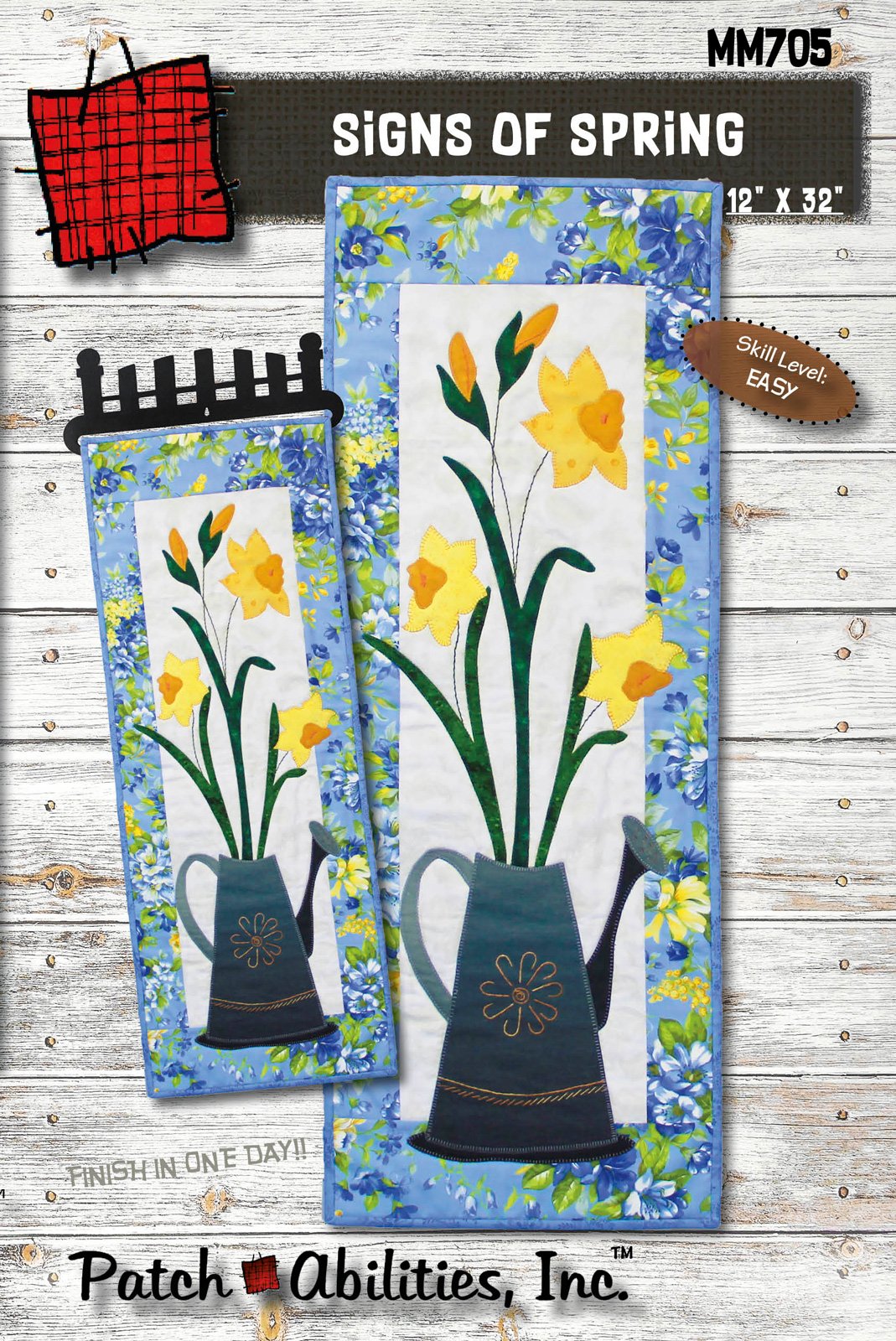 Signs of Spring by Julie Wurzer - Door Banner Pattern – 12"x32" for Patch Abilities