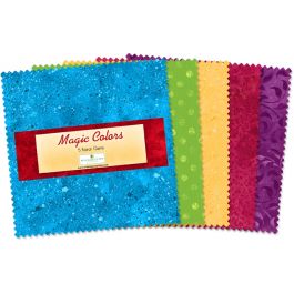 Wilmington Prints - Magic Colors - 5 Karat Gems 5" Square Pack – Multicolor Precuts