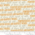 Moda - Harvest Wishes-Deb Strain - Words/Whitewashed - 56062 11