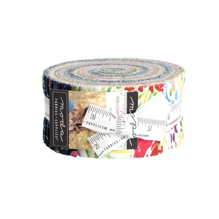 Moda Comfort & Joy Jelly Roll – 40 Piece 2.5" Fabric Strip Bundle by Create Joy Project