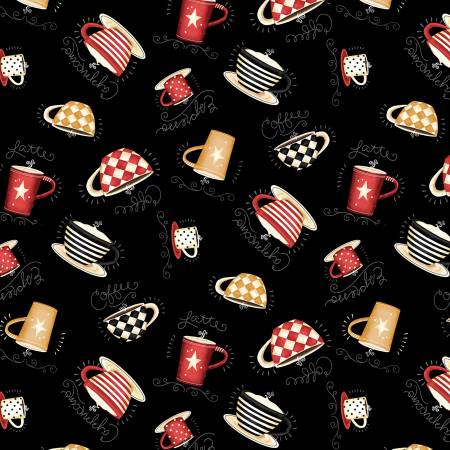 Wilmington - Coffee Always Tossed Coffee Cups/Black - 56072-993