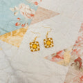 28. Some Sunny Day Quilt Block Dangle Earrings – Handmade by Sydni Carlson Art