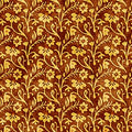 QT Fabrics Prairie Dreams Floral and Stems Gold Fabric – Brown Floral Blender