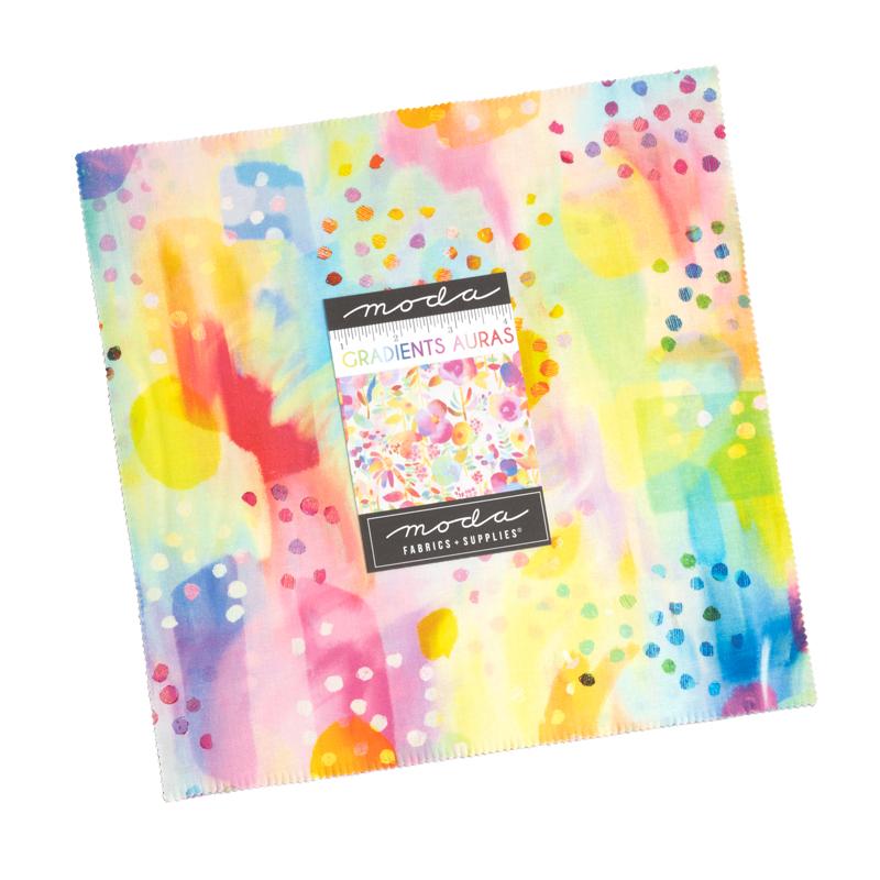 Moda -Gradients Auras Layer Cake – 10" Fabric Squares - 42 Count Precuts
