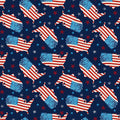 Henry Glass Liberty for All - Tossed USA Map Blue Fabric – Blue Patriotic Novelty Print
