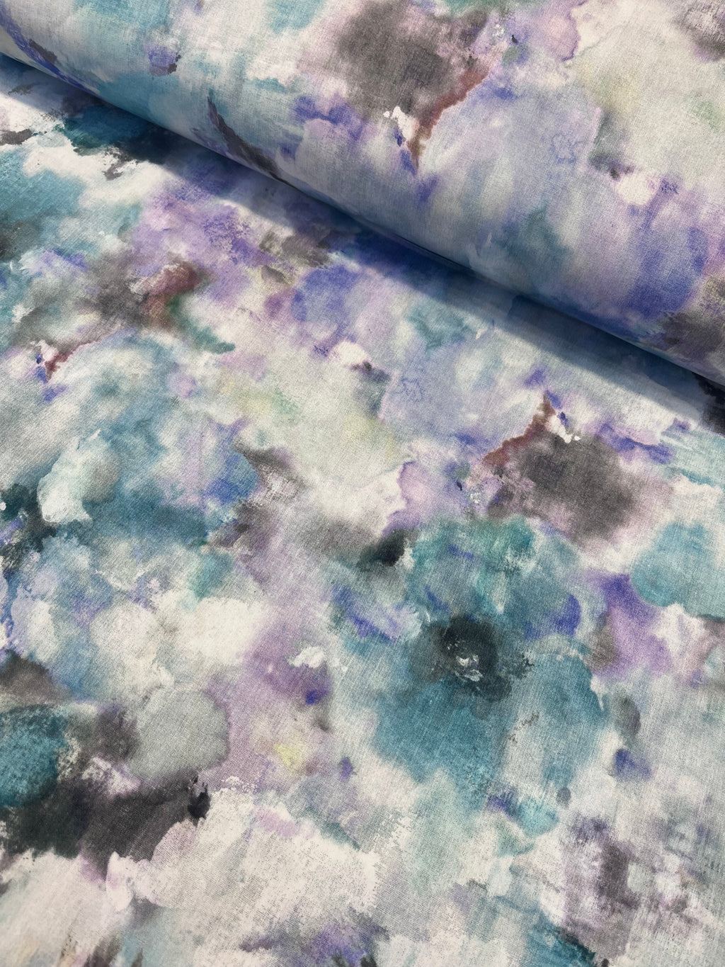 Watercolors Blue 108" Wide Backing Fabric – Blue from Michael Miller Fabrics
