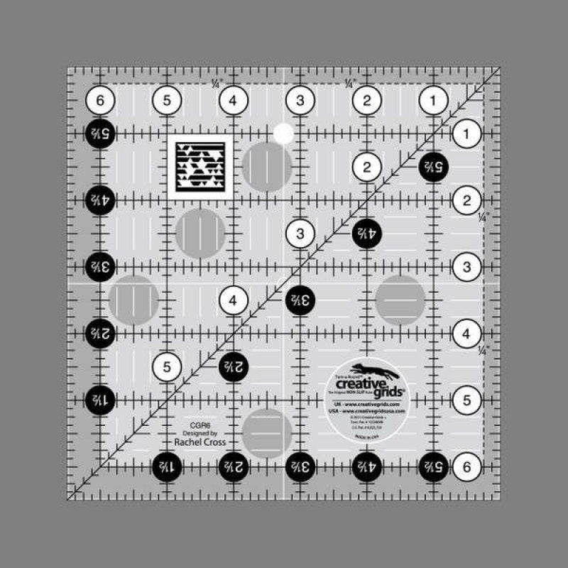 6.5in Square Ruler - Creative Grid - CGR6