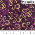 Northcott Stardust Plum Metallic Fabric – Purple Metallic Batik Blender