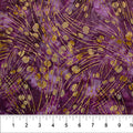 Banyan Batiks Stardust Plum Metallic Fabric – Purple Metallic Batik Print by Northcott
