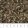 Banyan Batiks Banyan Classics Mocha with Cream Flowers Fabric – Batik Blender