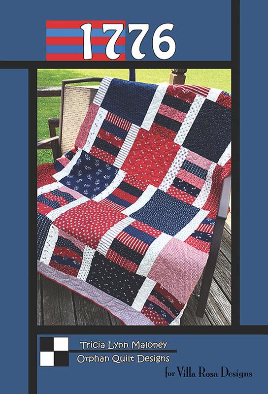 1776 by Orphan Quilts - Quilt Pattern – 58" x 68" for Villa Rosa Designs