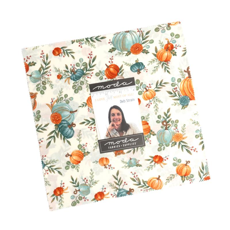 Moda - I Love Fall Most of All - Layer Cake/42 - 10x10 Squares - by Deb Strain