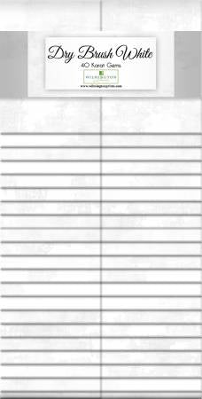Wilmington Prints - Dry Brush - White 2.5" Karat Gems 40 Piece – Tonal Blender Strips