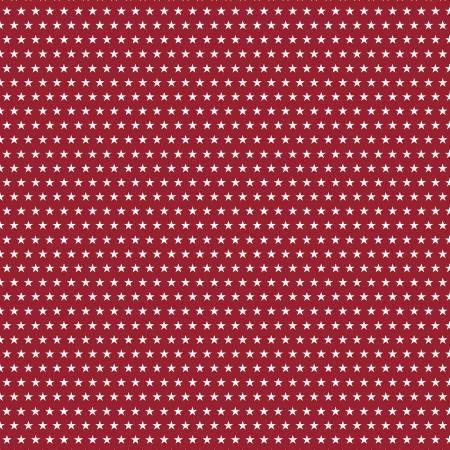 Wilmington Prints - Hearts’ Anthem Stars All Over in Red Fabric – by Stephanie Marrott