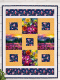 Painted Petals Quilt Kit – Liberty Bell Quilt Pattern (54" x 73") | Glorious Garden & A Year of Art | In the Beginning Fabrics