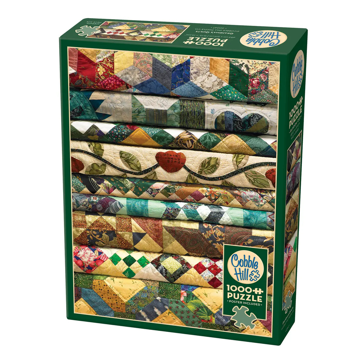 Grandma’s Quilts 1000-Piece Puzzle by Cobble Hill