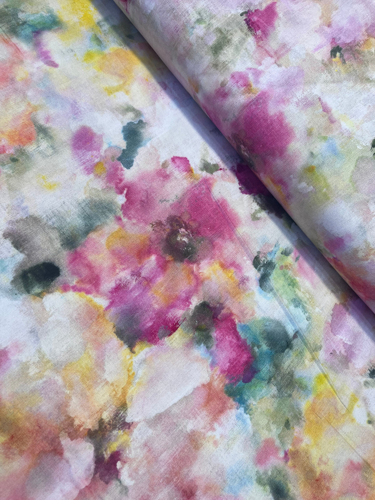 Watercolors Pink 108" Wide Backing Fabric – Pink from Michael Miller Fabrics