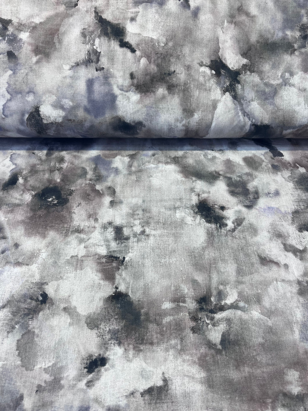 Watercolors Smoke 108" Wide Backing Fabric – Gray from Michael Miller Fabrics
