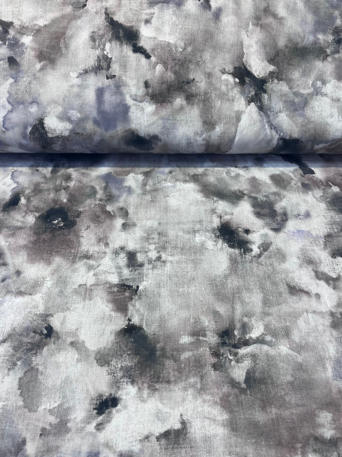 Watercolors Smoke 108" Wide Backing Fabric – Gray from Michael Miller Fabrics