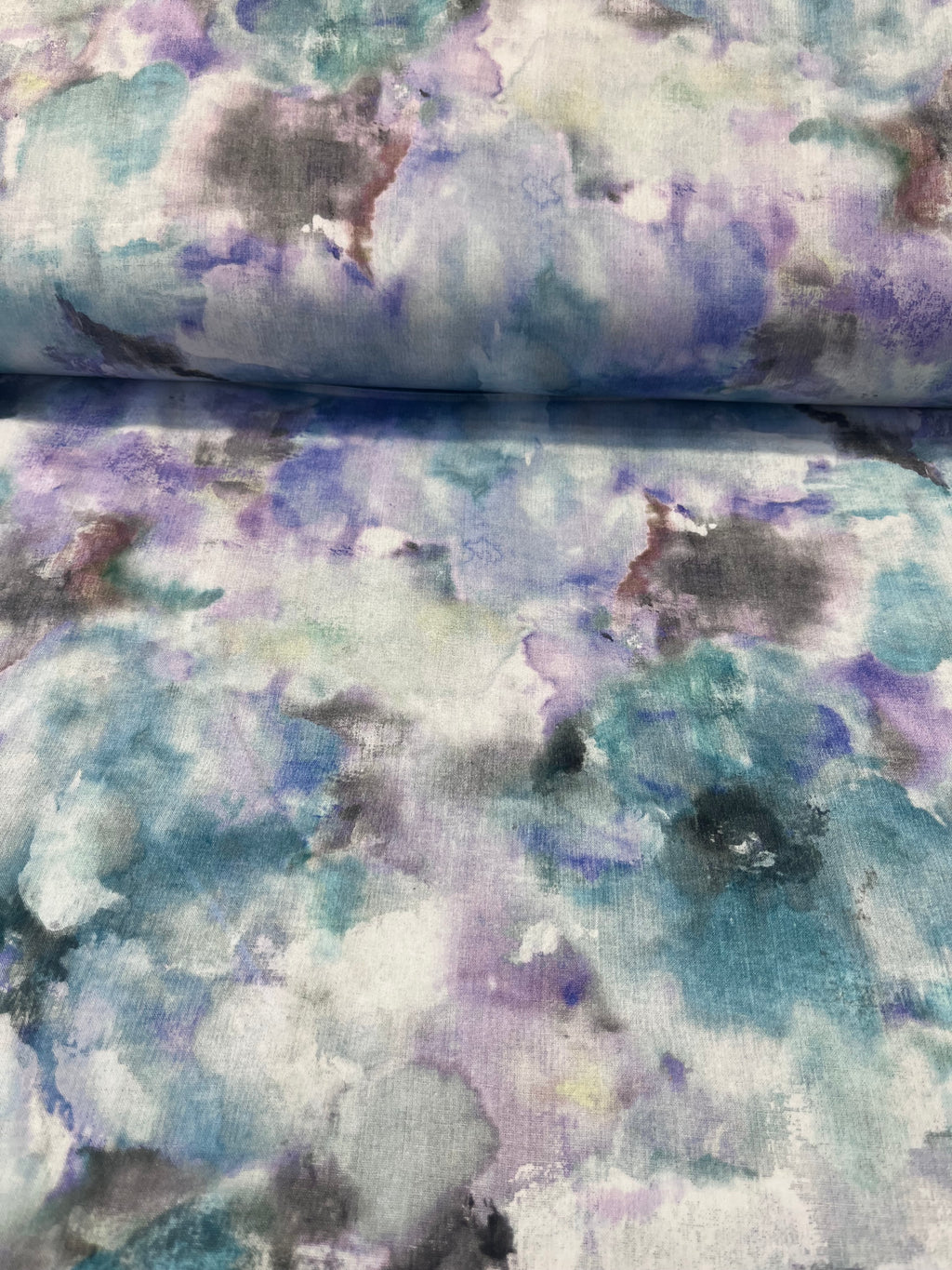 Watercolors Blue 108" Wide Backing Fabric – Blue from Michael Miller Fabrics