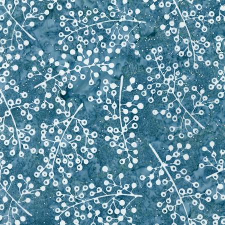 Robert Kaufman Magical Winter Branches Blue Batik Fabric – Blue Winter Batik Blender