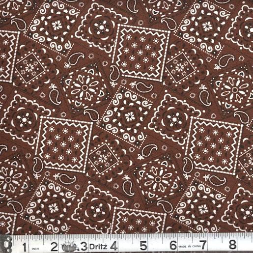 MDG - Western Blazin' Bandana Prints/BROWN - BB-02