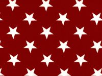 Choice Fabrics Patriotic Stars Large White Stars on Red 108 Inch Wide Quilt Backing