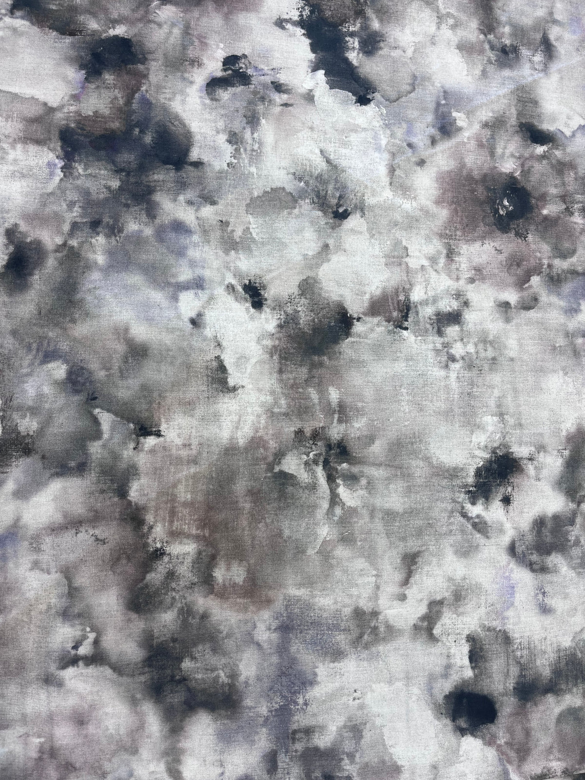 Watercolors Smoke 108" Wide Backing Fabric – Gray from Michael Miller Fabrics