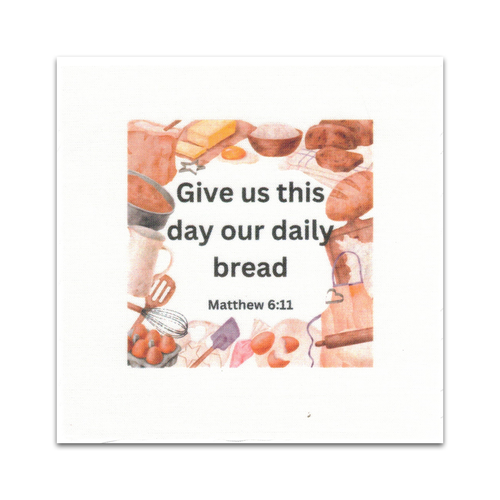 20 Food-themed Bible Verse Quilt - Precut Squares 5" - Carlson Homestead