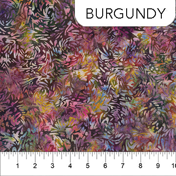 Banyan BFFs Burgundy Fabric – Red Purple Blender by Banyan Batiks