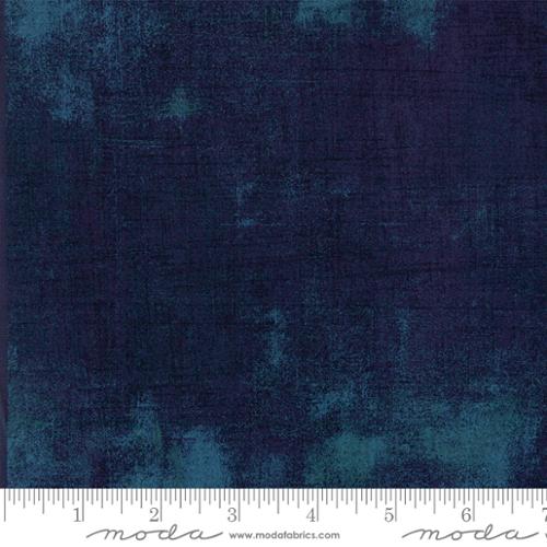 Moda Grunge Blue Steel Fabric – Dark Blue Blender by BasicGrey