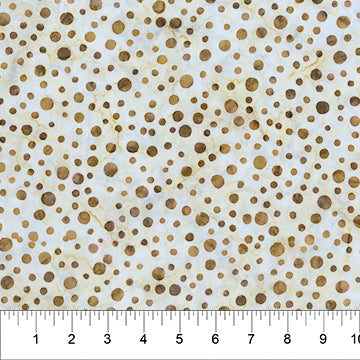 Bouncing Balls Banyan Batik Fabric – Brown Orange Batik Blender by Banyan Batiks