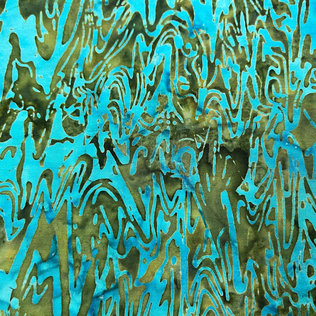 RJR Fabrics Blossom Batiks Waves Wetlands Batik Fabric – Blue Green Batik Blender