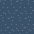 Clothworks - Firefly Dark Denim Dot Fabric – Blue Tonal Texture Print