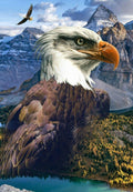 Hoffman - Call of the Wild Eagle - Americana Fabric Panel