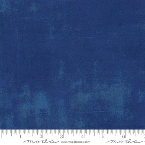 Moda Grunge Cobalt Fabric – Dark Blue Blender by BasicGrey